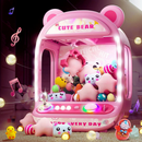 Mini Máquina De Pegar Ursinhos Rosa, Máquina De Pegar Bichinhos De Pelúcia, Máquina De Garra Infantil, Mini Máquina De Pegar Pelúcia Com Luzes, Máquina De Pegar Ursinhos De Brinquedo