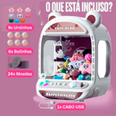 Mini Máquina De Pegar Ursinhos Branca, Máquina De Pegar Bichinhos De Pelúcia, Máquina De Garra Infantil, Mini Máquina De Pegar Pelúcia Com Luzes, Máquina De Pegar Ursinhos De Brinquedo