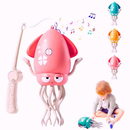 Polvo Dançante Mágico, Polvo Dançarino, Brinquedo Dançarino, Lula Dançarina na cor Rosa