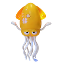 Polvo Dançante Mágico, Polvo Dançarino, Brinquedo Dançarino, Lula Dançarina na cor Amarelo
