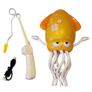 Polvo Dançante Mágico, Polvo Dançarino, Brinquedo Dançarino, Lula Dançarina na cor Amarelo