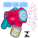 Brinquedo Máquina Bolha De Sabão Pistola Automática Rosa Com Luz , Lança Bolhas De Sabão Pistola, Lançador De Bolha Metralhadora
