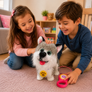 Cachorro Brinquedo Pet Interativo Anda Late Lambe Imita A Voz e Toca Músicas