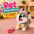 Cachorro Brinquedo Pet Interativo Anda Late Lambe Imita A Voz e Toca Músicas